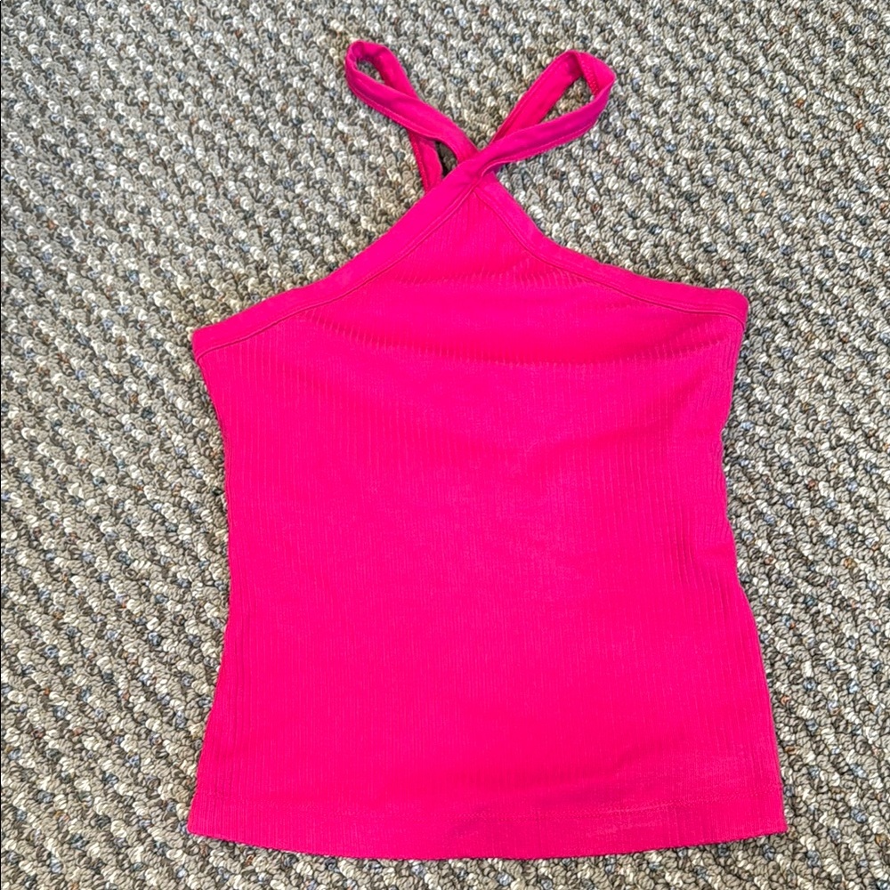 Women's Pink Halter Top
